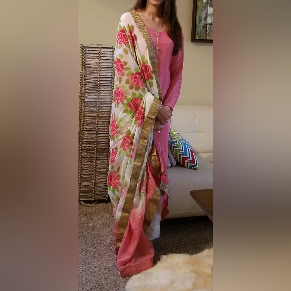 Gorgoes Pakistani suit, stitched locally. Great condition!